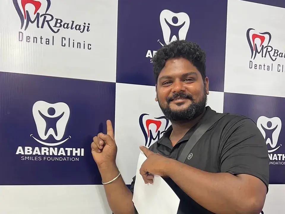 Balasubramani M, tooth extraction patient at M R Balaji Dental Clinic, Villianur